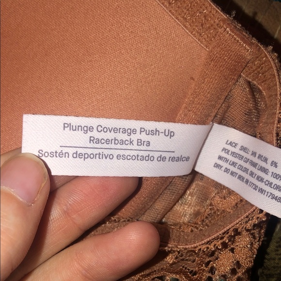 Auden Lace Halter Bra in Peach - Picture 4 of 4